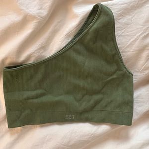 SET active one shoulder bra